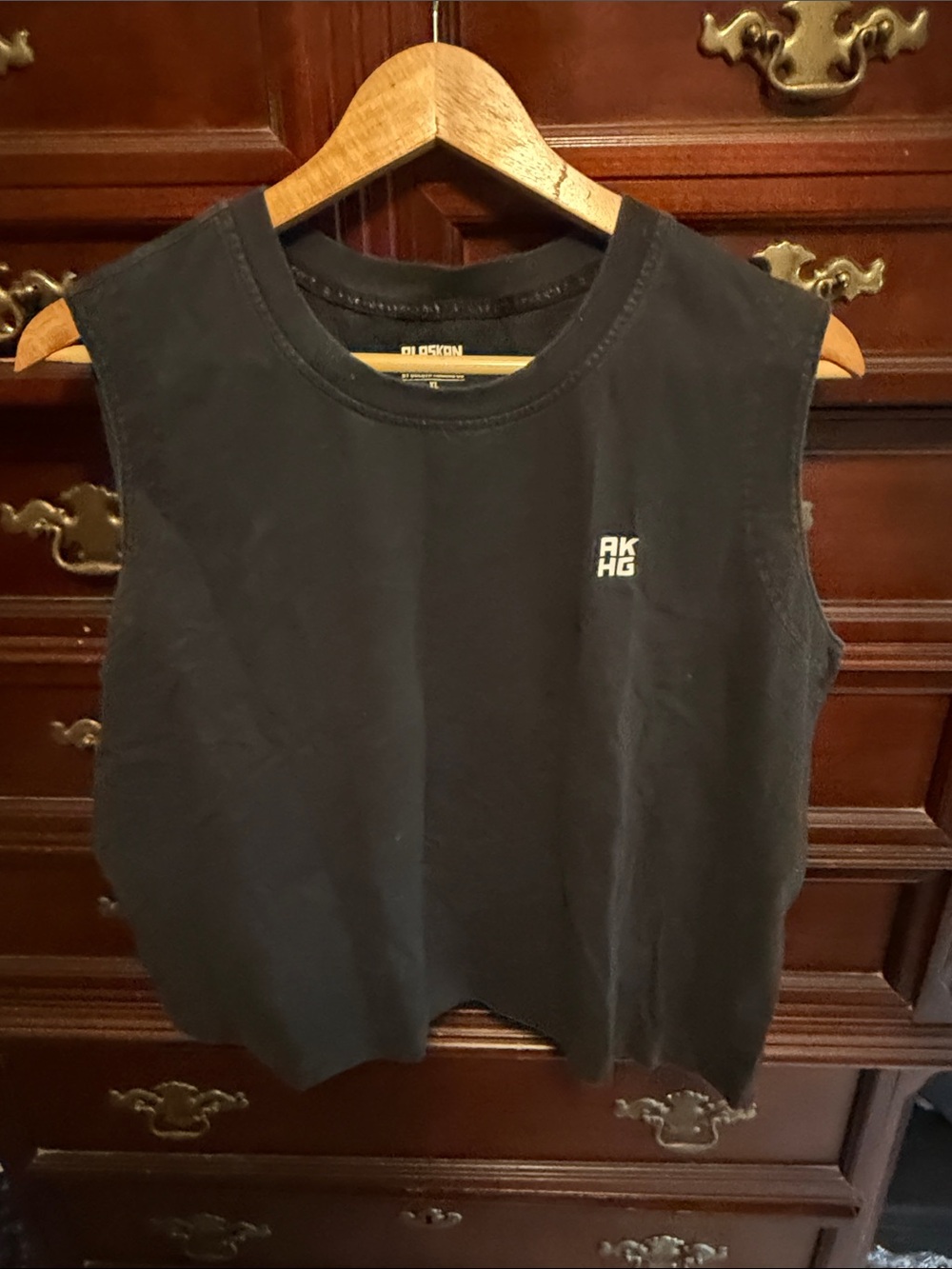 Women's Black Muscle Top